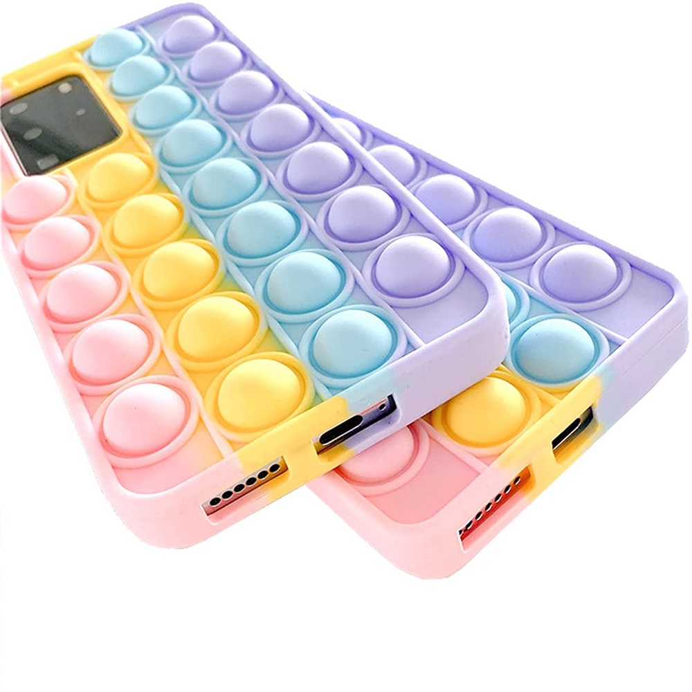 Ốp Điện Thoại Silicon Màu Cầu Vồng Cho Samsung Galaxy S21 Ultra S20 S10 S9 Plus Note 20 Ultra Note 10 9 Plus