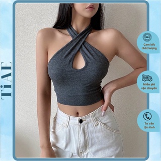 Áo Yếm Kiểu Chéo Cổ Phong Cách Hàn Quốc