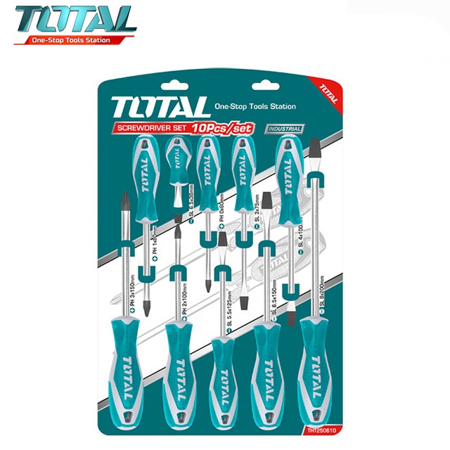 BỘ 10 TUA VÍT TOTAL THT250610