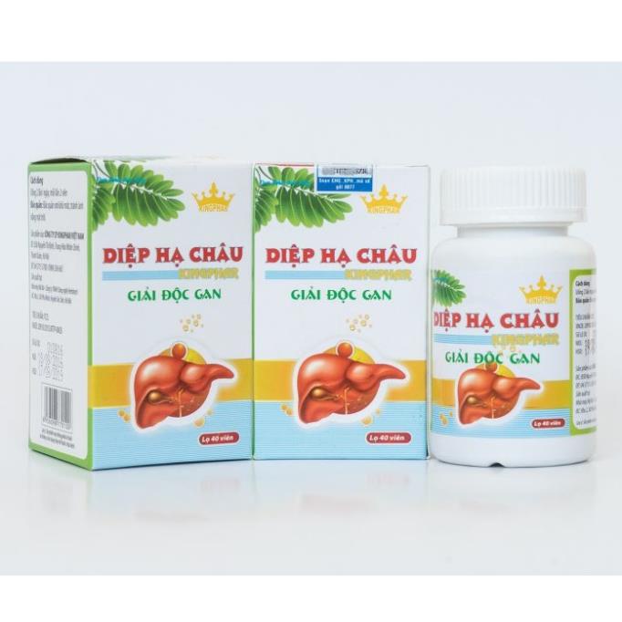 Diệp Hạ Châu Kingphar – Hỗ trợ giải độc gan, tăng cường chức năng gan, bảo vệ tế bào gan (40 viên)
