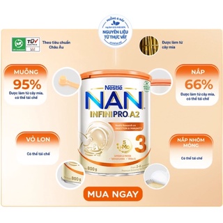 Sữa nan infnipro a2 -3 -800g 2-6 tuổi 5hmo