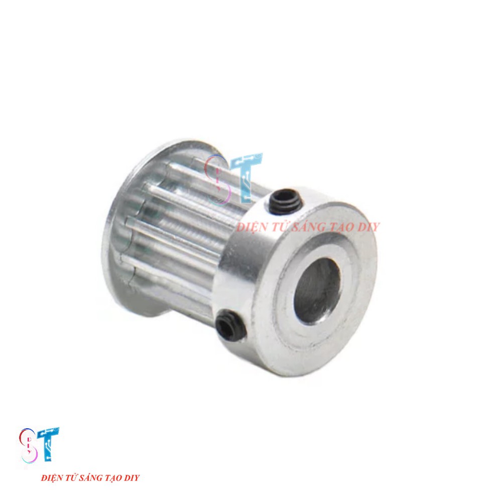 Pulley Bánh Răng Nhôm 5M 10 Răng Bản Rộng Đai 16mm Trục 5mm