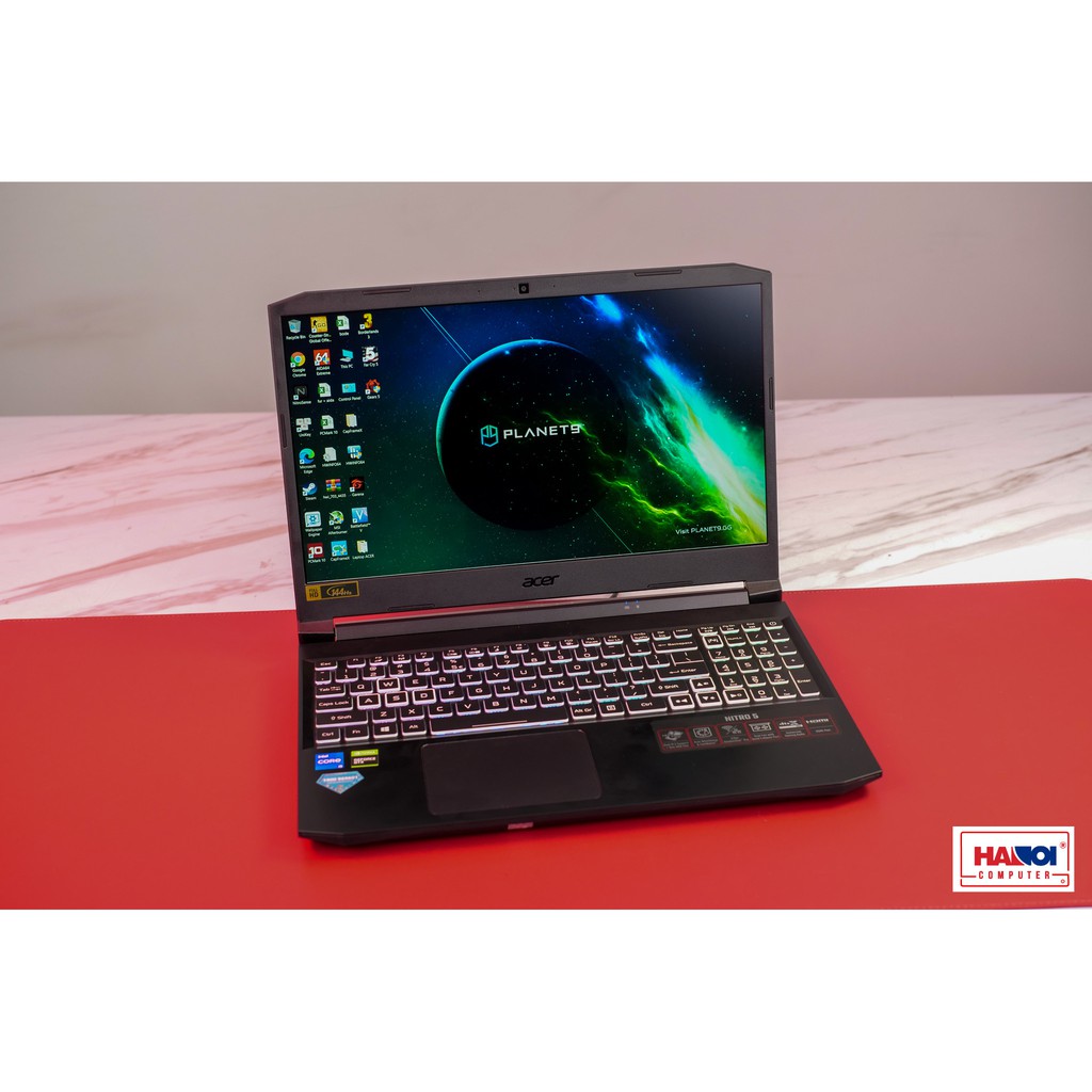 Laptop Acer Gaming Nitro 5 2021 AN515-56-79U2 15F IPS 144Hz/i7-11370H/8GB 3200/512 PCIe/AX/Win/GTX 1650/2.2kg Đen