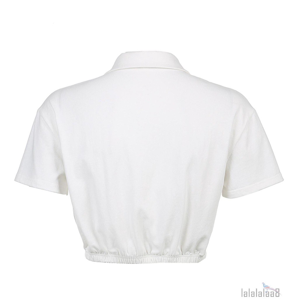 Áo Croptop Tay Ngắn Thêu Chữ Laa8-Yh Thời Trang Cho Nữ | BigBuy360 - bigbuy360.vn