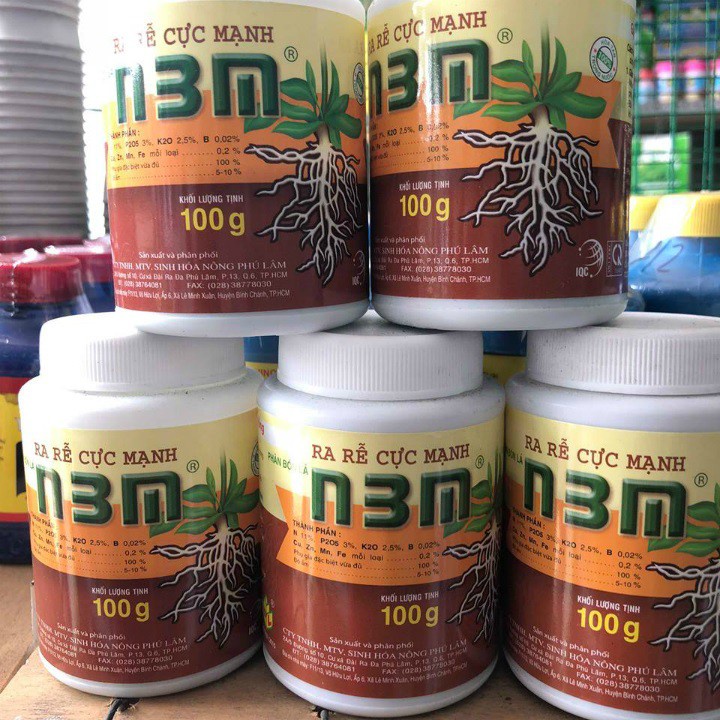 Phân Bón Lá Kích Rễ N3M lọ 100gram, Ra Rễ Cực Mạnh Cho Cây Kiểng, Rau Màu, Hoa Hồng