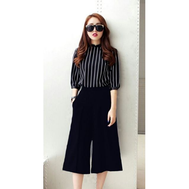 Quần Culottes xếp ly _ Q094