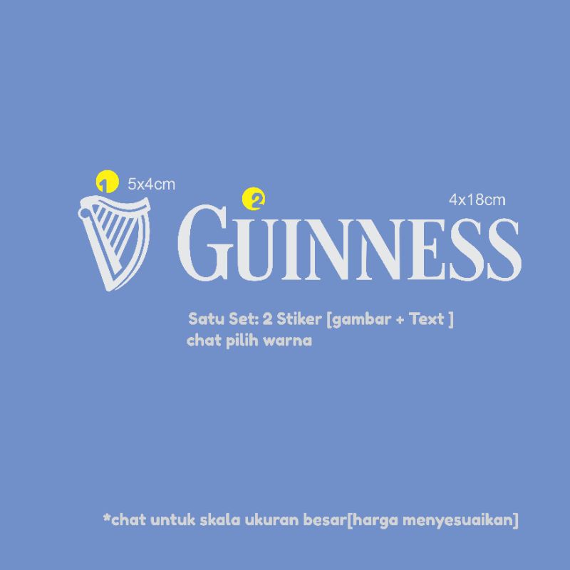 Cutting Sticker Guinness