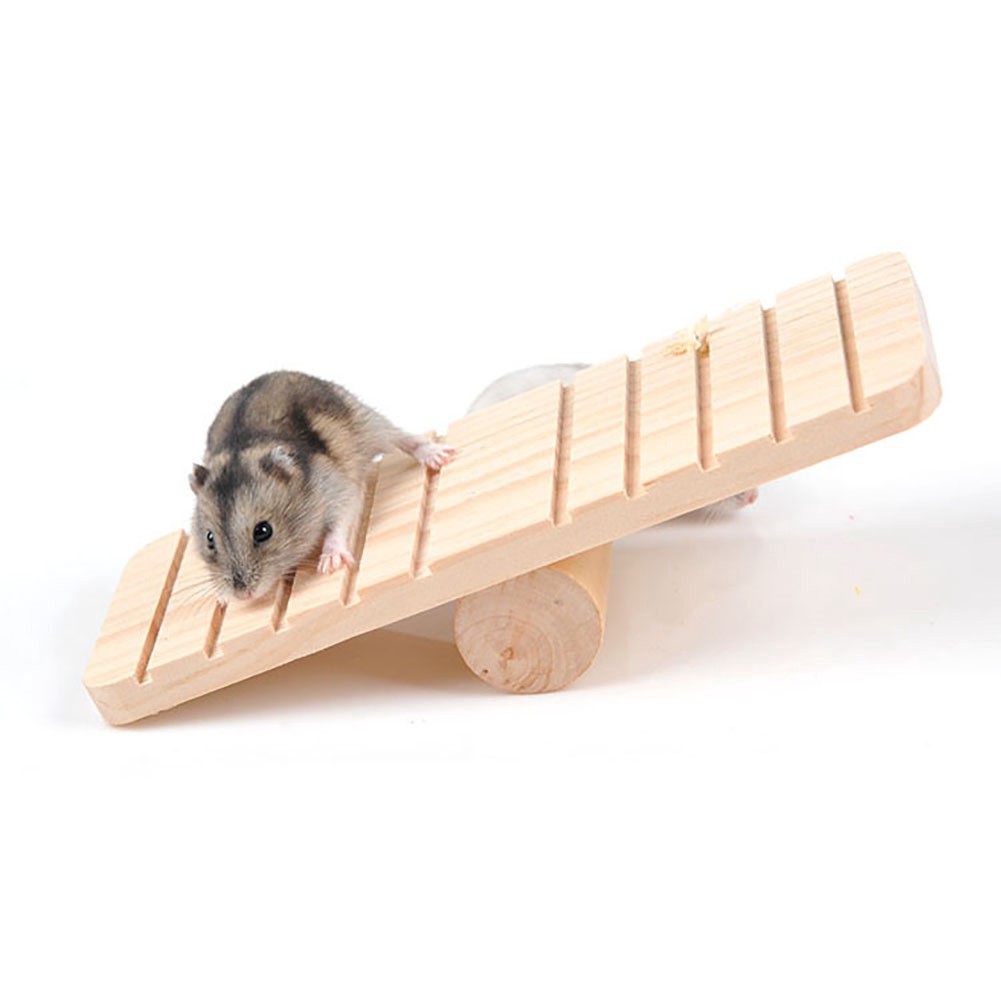 Tấm Ván Trượt Bằng Gỗ Chống Trượt Cho Chuột Hamster