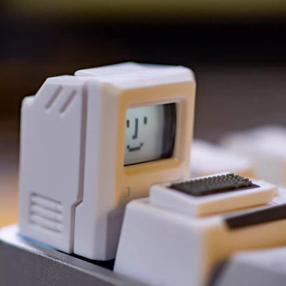 Keycap Macintosh cổ điển-keycaps bàn phím cơ với biểu tượng cảm xúc