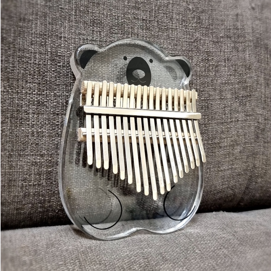 Đàn Kalimba Acrylic 17 Phím Chính Hãng Hope Music Gấu Bắc Cực - Full Phụ Kiện