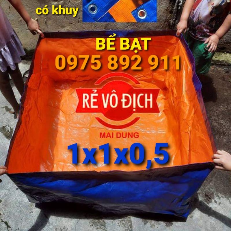 bể bạt nuôi ốc ếch 1x1x0,5 + bút đo pH