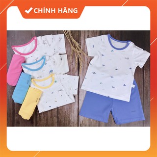 Quần áo trẻ em BON99 bộ cotton cài vai cho bé từ 3 tháng đến 4 tuổi