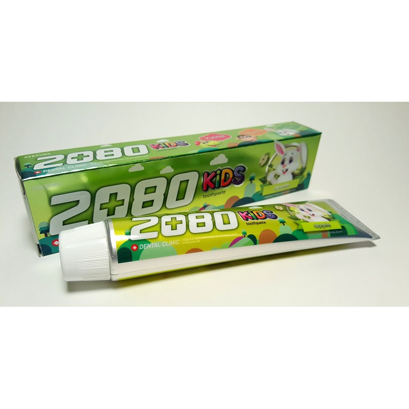 Kem đánh răng trẻ em ngừa sâu răng hương táo 2080 Kids Toothpaste apple 80g  - Hàn Quốc Chính Hãng