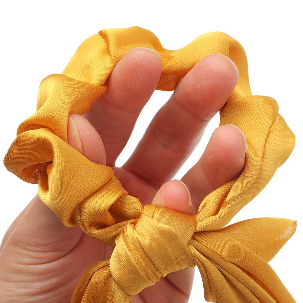 Dây Buộc Tóc Đuôi Ngựa Bằng Ruy Băng Dài Đính Nơ Lụa