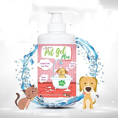 Sữa Tắm Diệt Ve Rận Bọ Chét Chó Mèo Modern Pet Gel PLUS 500ML