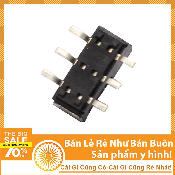 Công Tắc Gạt MSS 22D18G2 - 2P2T 6 Chân Dán