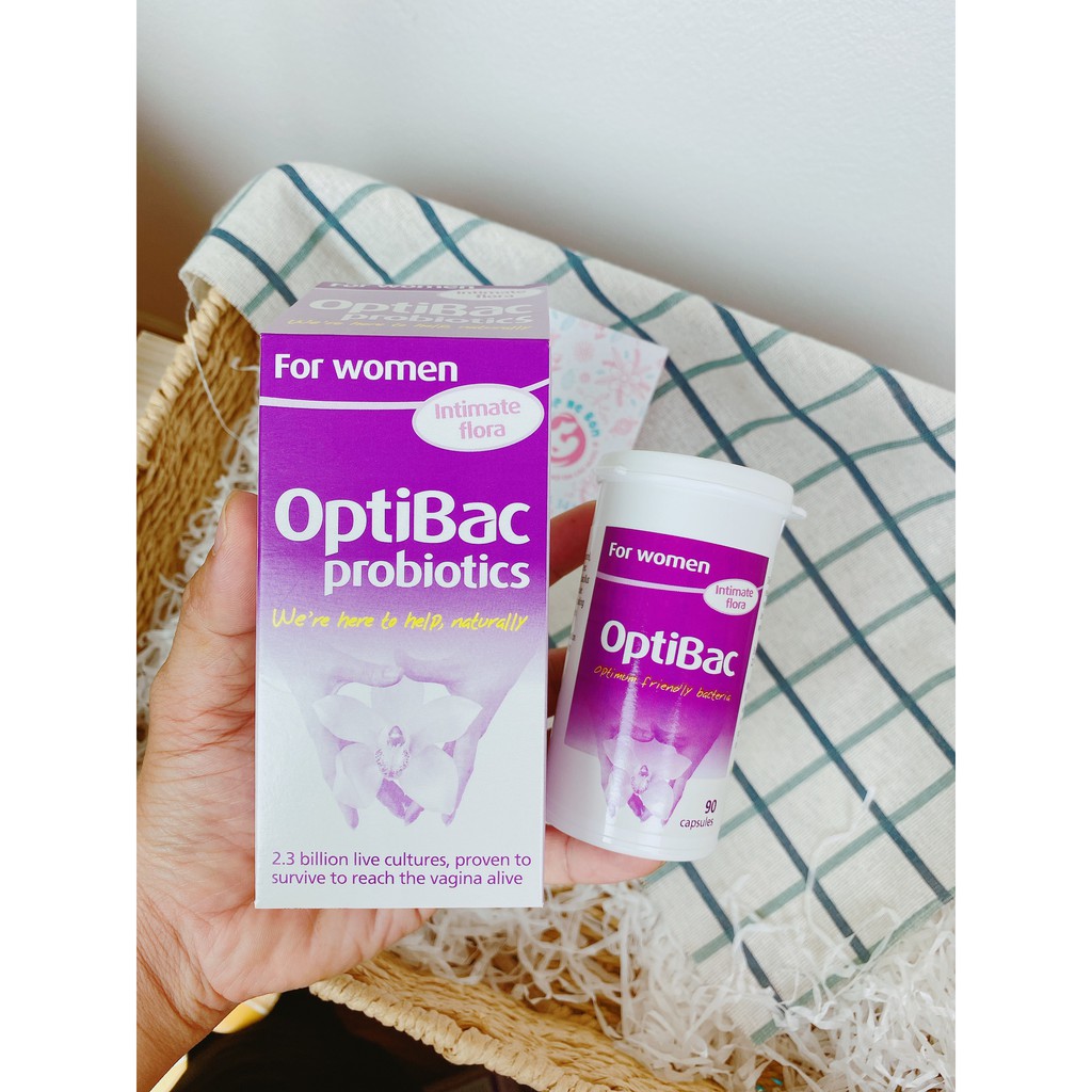 [CHĨNH HÃNG] Men vi sinh Optibac tím, Optibac Probiotics For Women - Xuất xứ UK