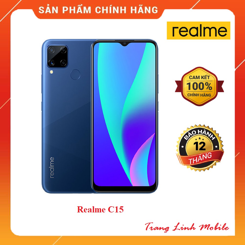 [Mã ELTECHZONE giảm 6% đơn 500K] Điện thoại Realme C15 (4GB/64GB) - Hàng chính hãng