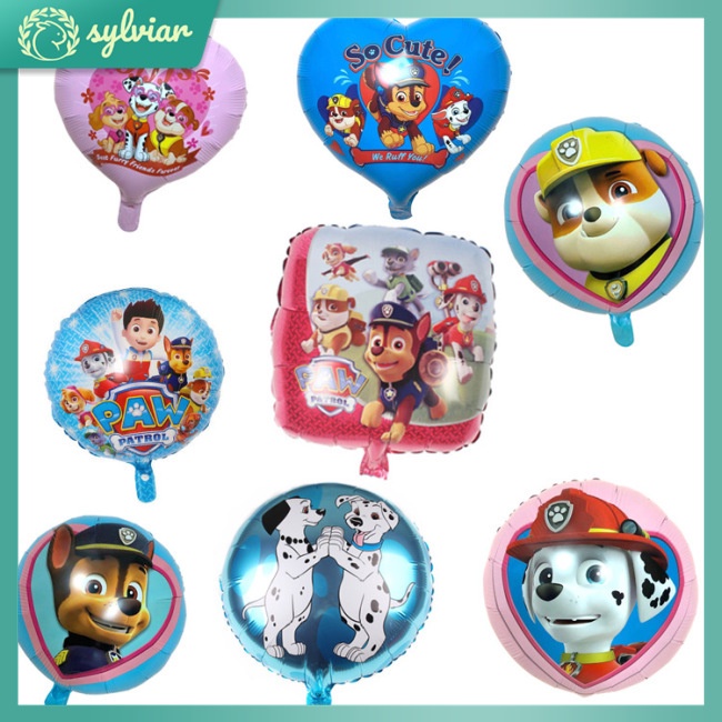 1 Bong Bóng Lá Nhôm 18 Inch Hình Paw Patrol Dễ Thương Trang Trí Tiệc Sinh Nhật