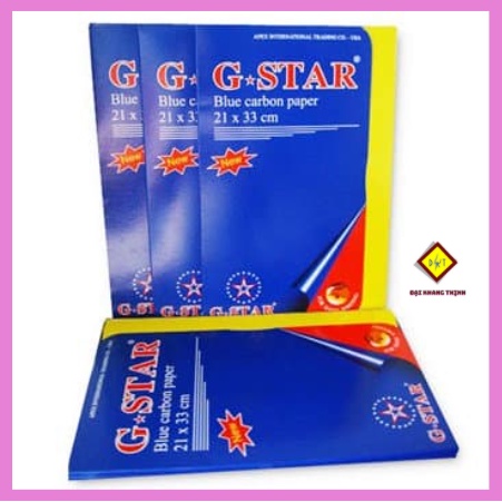 Giấy than Gstar loại 1 A4 Giấy cabon A4 viết in qua giấy 100tờ/xấp ĐỘ SẮC NÉT CAO