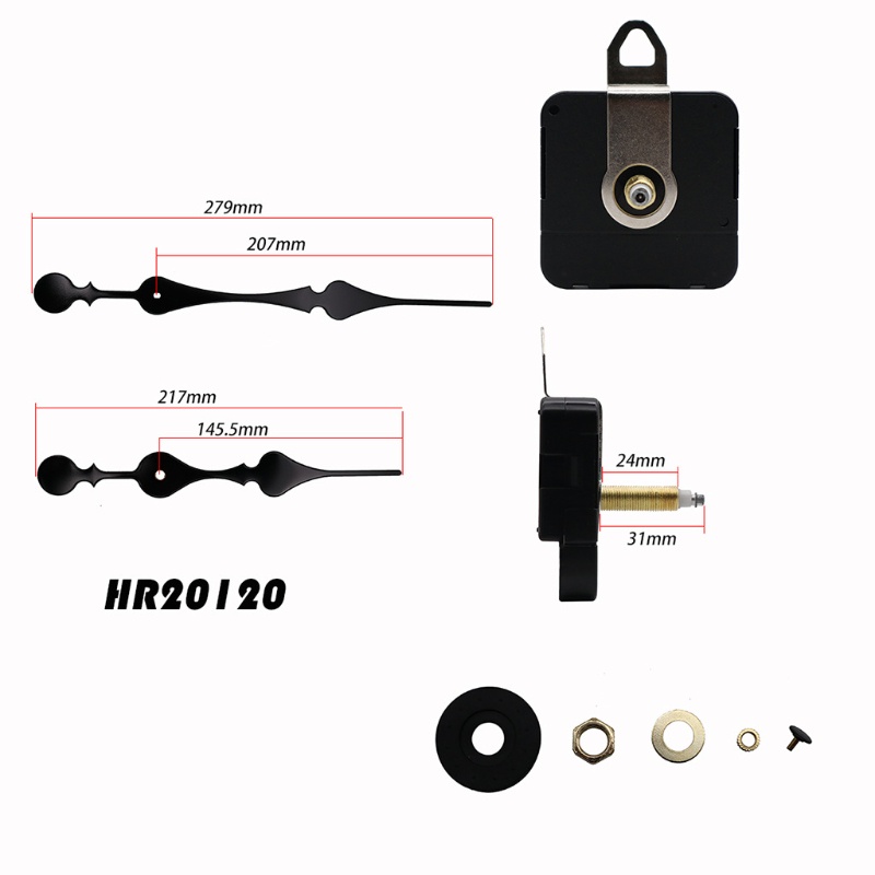 QQ Bộ Máy Đồng Hồ Cơ Học Trục Dài Không Ồn Độ Ồn Cao Với 2 Kích Thước Khác Nhau