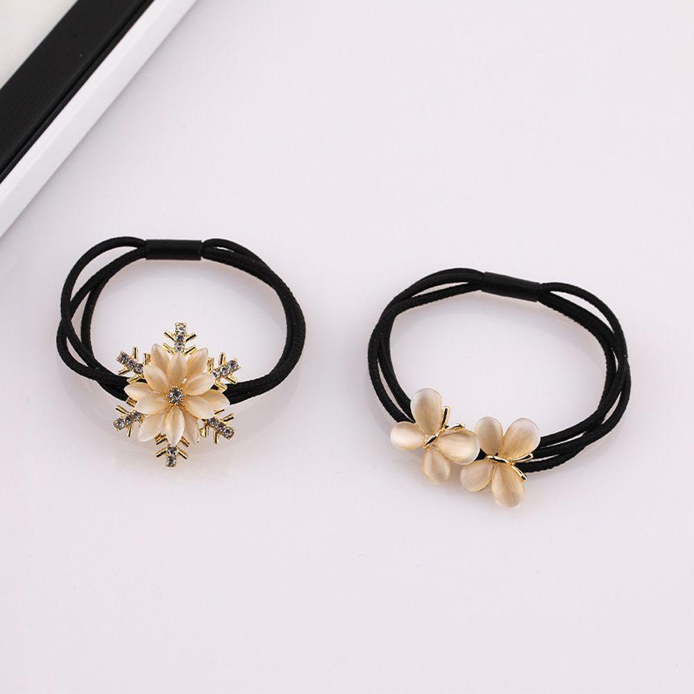 Dây Cột Tóc VANES1 Bằng Kim Loại Hình Bông Tuyết Ngọt Ngào Thời Trang Cho Nữ