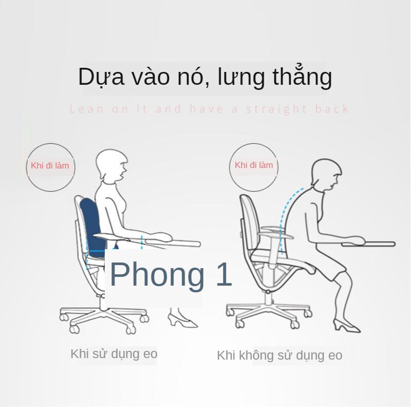 Ghế văn phòng đệm hỗ trợ thắt lưng đệm lưng ghế đệm thắt lưng ô tô gối hỗ trợ thắt lưng bảo vệ cột sống đầu giường đệm lưng đệm lưng