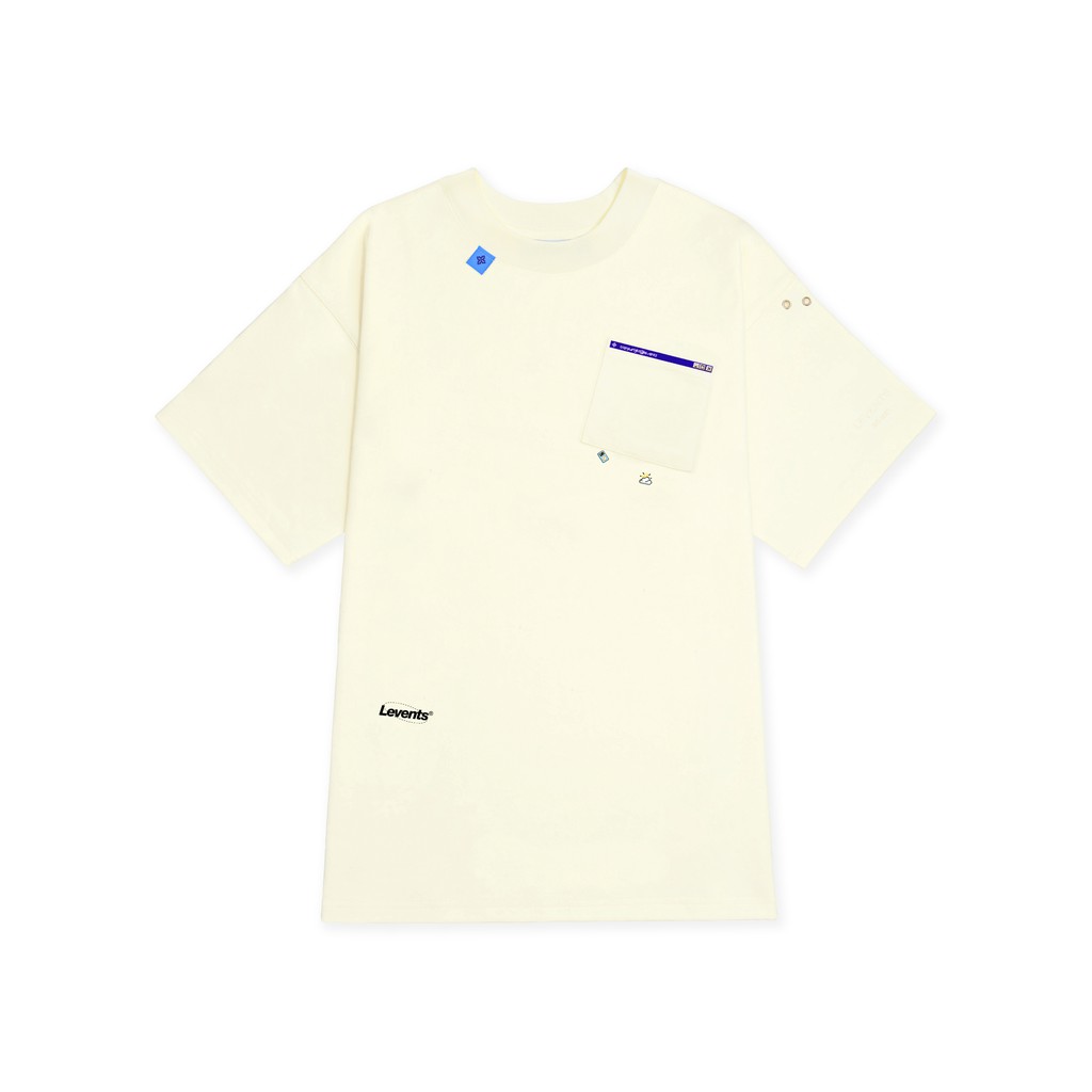 Áo thun LEVENTS Mini icon Pocket/ White Cream