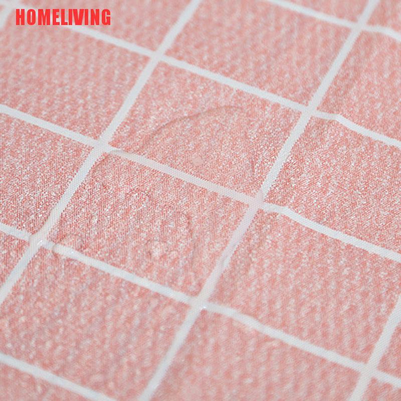 Khăn Trải Bàn Vải Lanh Kẻ Caro Trắng Đen Sang Trọng