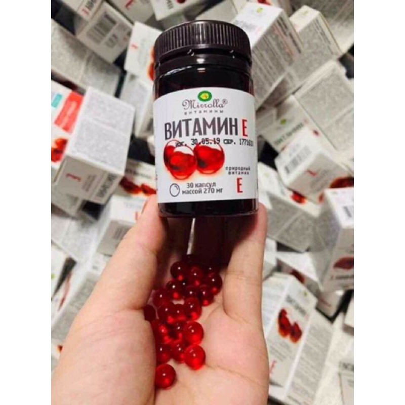 CHÍNH HÃNG] Vitamin E đỏ Nga 270mg