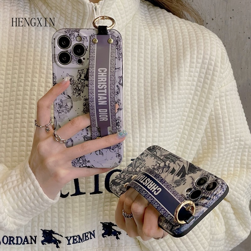 Forest Story Wristband is suitable for IPHONE 15PRO MAX Bracket 14 11 12 13 PRO MAX Shockproof Soft Cover