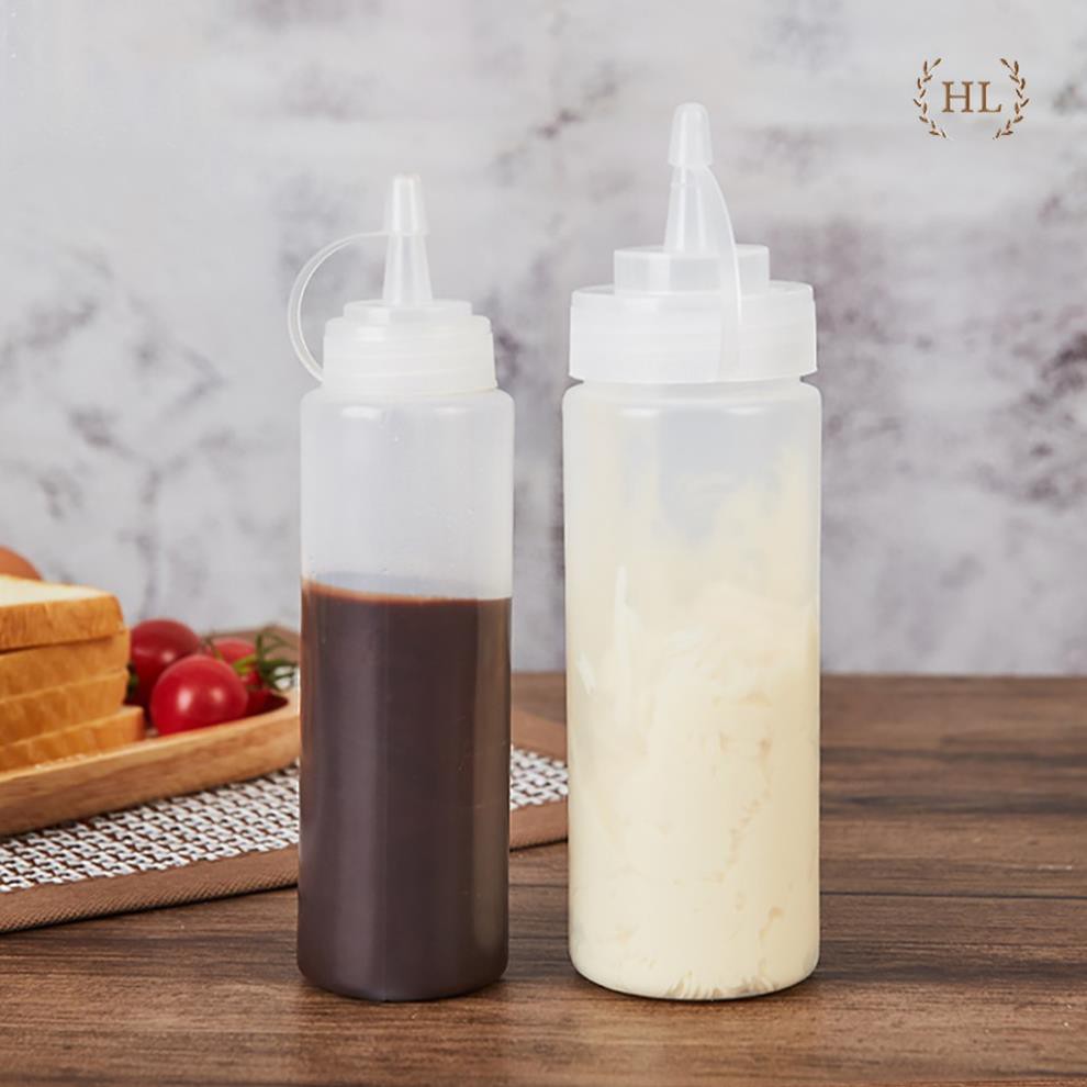 Bình đựng nước sốt 200ml  | BÌNH ĐỰNG SỐT 8OZ DUNG TÍCH 200ml CÓ VẠCH DUNG TÍCH DẬP NỔI