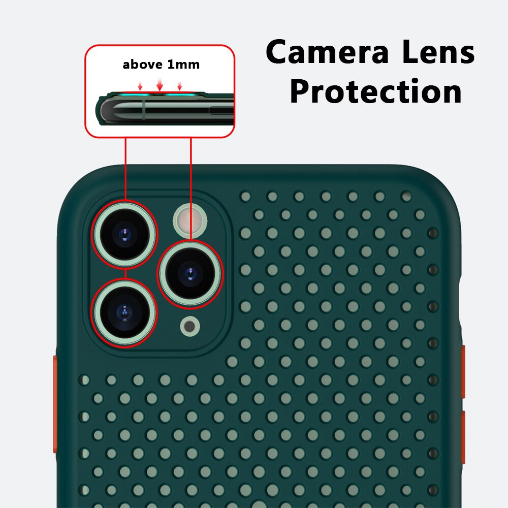 Ốp điện thoại tpu cá tính thoáng khí cho iPhone 11 Pro MAX XR XS Max X 8 7 Plus | BigBuy360 - bigbuy360.vn