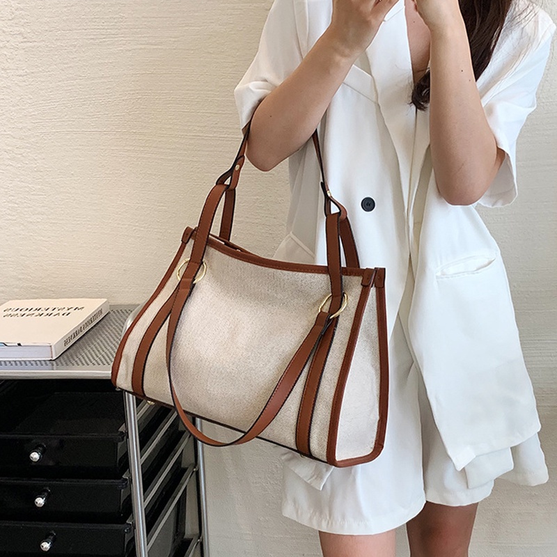 Túi xách IELGY vải canvas sức chứa lớn thời trang cho nữ