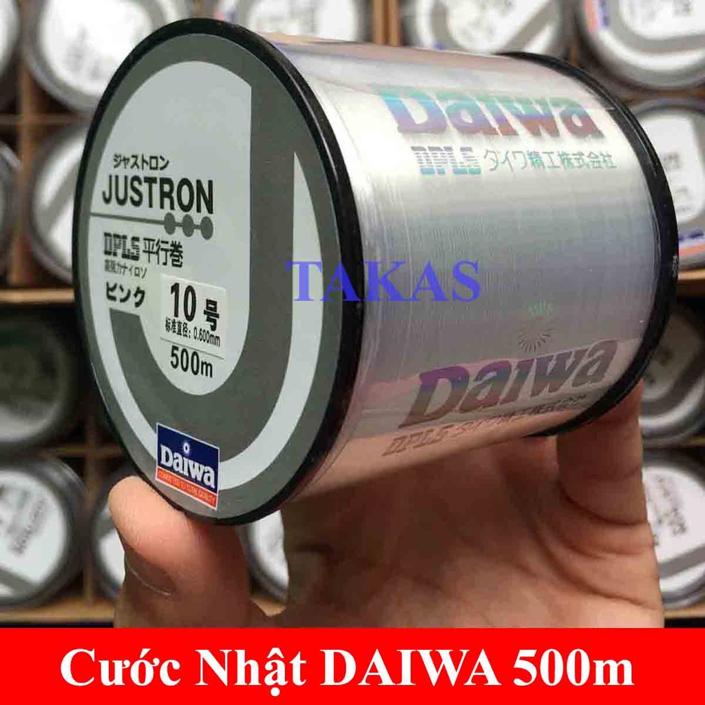 cuoc cau ca,cước câu cá tàng hình,cước câu cá 500m Daiwa đủ số 4-5-6-7-8-9-10,dây cước siêu bền