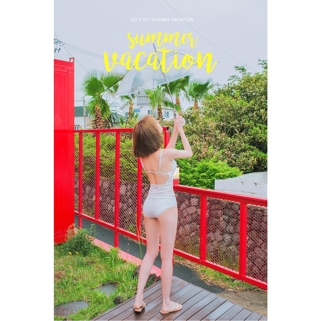 Bikini 1 mảnh mix ren V cắt | BigBuy360 - bigbuy360.vn