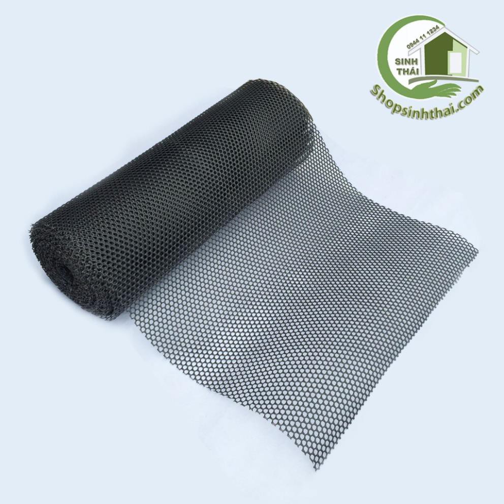 Lưới nhựa mắt cáo màu đen -  - lưới lỗ tròn làm hàng rào, làm chuồng, che chắn côn trùng, gia súc