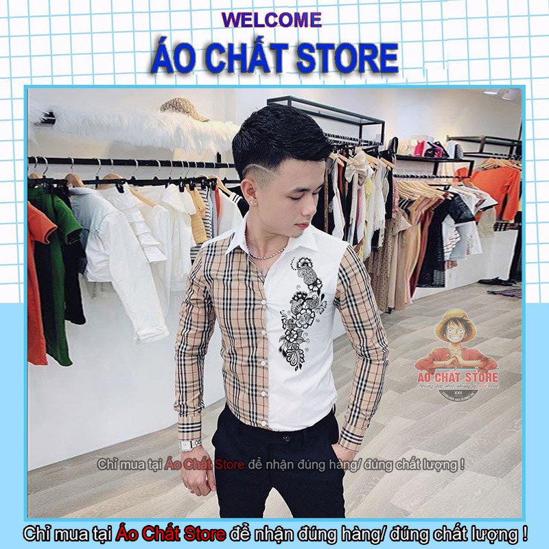 (ẢNH THẬT) Áo Sơ Mi Nam In BBR Vai Cao Cấp | Form Chuẩn Shop SM233 | BigBuy360 - bigbuy360.vn
