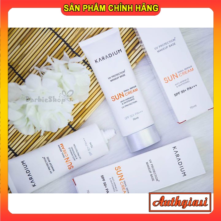 Kem chống nắng Karadium Sun Snail Repair Suncream Spf50+ PA+++ kcn lên tông trắng đẹp | BigBuy360 - bigbuy360.vn