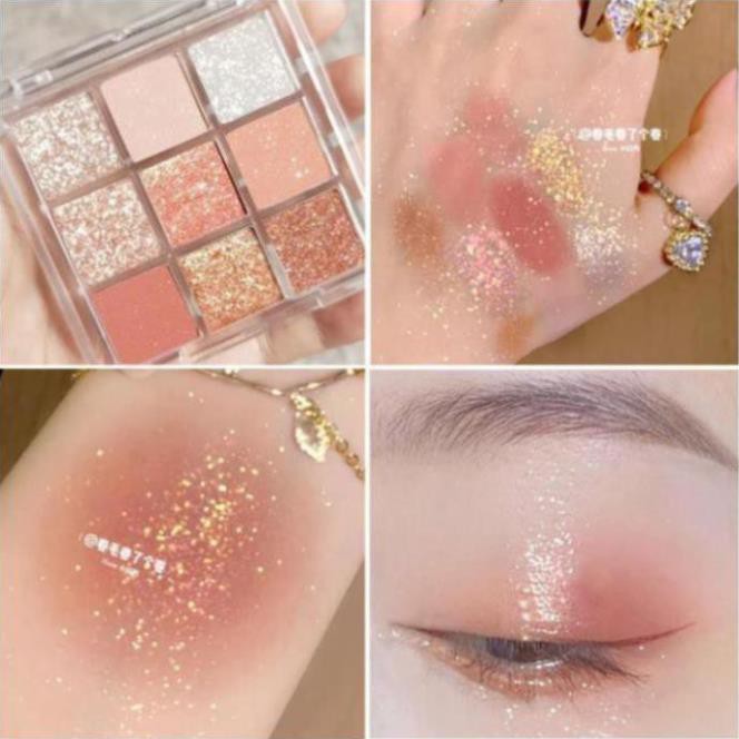 [Giá Tốt Nhất] Bảng phấn mắt 9 màu sắc trong suốt độ sáng cao chống nước lâu trôi | BigBuy360 - bigbuy360.vn