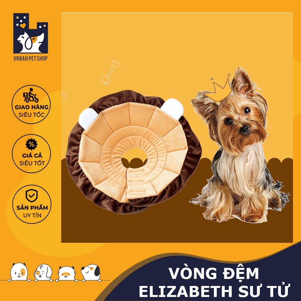 𝗨𝗿𝗯𝗮𝗻_VÒNG ĐỆM ELIZABETH SƯ TỬ - VÒNG CHỐNG LIẾM CHO THÚ CƯNG