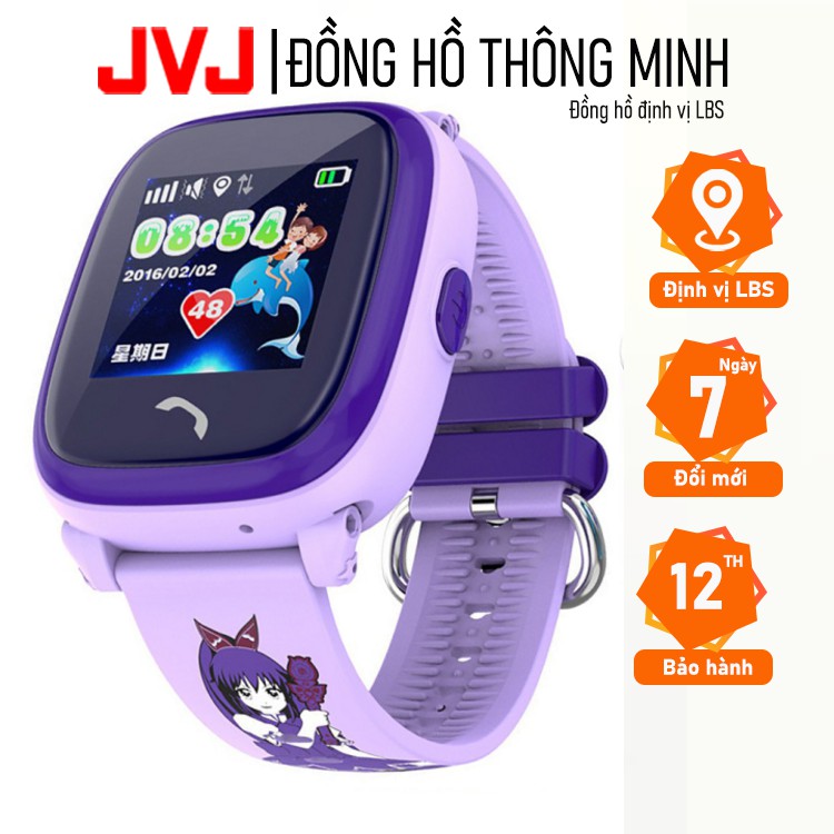 Đồng hồ định vị trẻ em DF25 JVJ - Hỗ trợ tiếng Việt lắp sim nghe gọi hai chiều