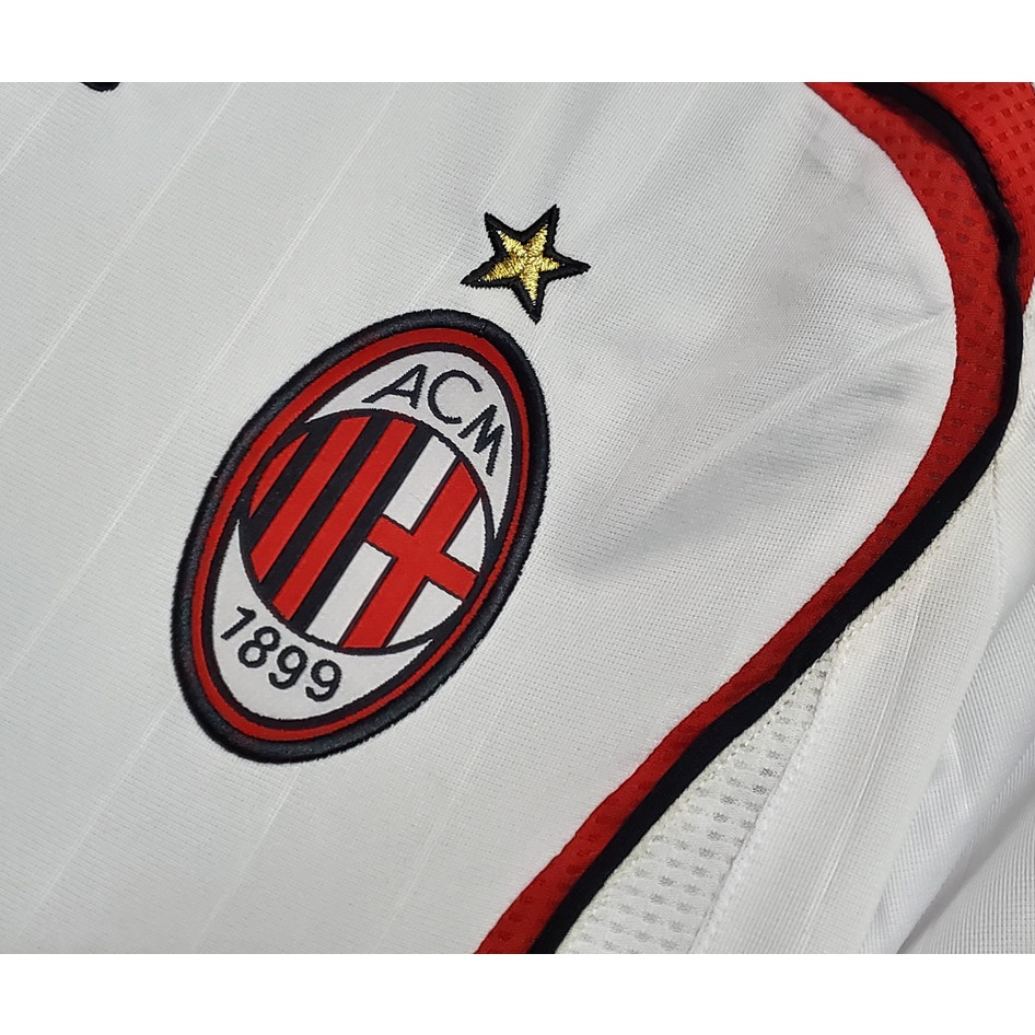 Áo Thun Bóng Đá Số 06/07 AC milan 22 PIRLO 21 RONALDO 99 2006/2007 AC milan Away