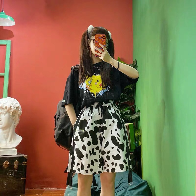 [Set] Đồ nữ 🦋 bò sữa gồm áo và chân váy đang hot hit mặc đi tập đi chơi cực xinh form thụng trẻ trung năng động BỘ ĐỒ 6 | BigBuy360 - bigbuy360.vn