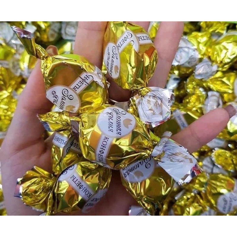 1 Gói Kẹo Nga bông huệ vàng golden lily 500gam