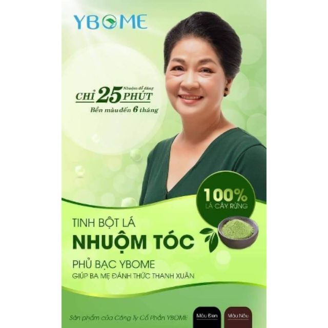 Tinh bột nhuộm tóc thảo dược YBOME