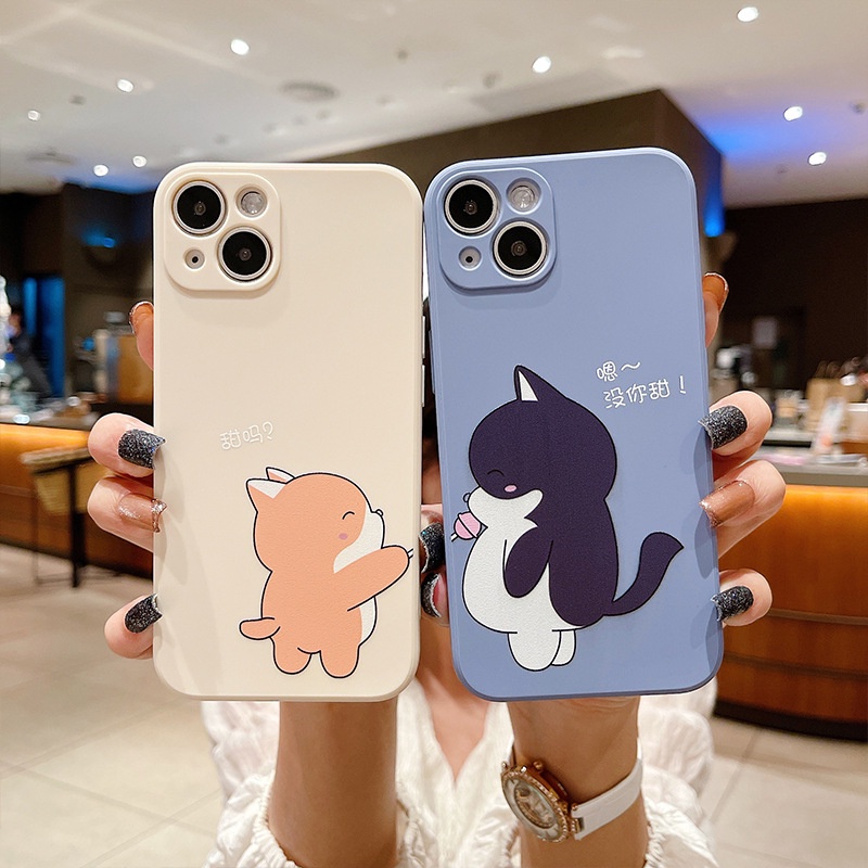 Ốp lưng iphone đôi hình chó Shiba và Husky viền trong chống ố Iphone 6/6plus/6s/6splus/7/7plus/8/8plus/x/xs/11/12/13/pro