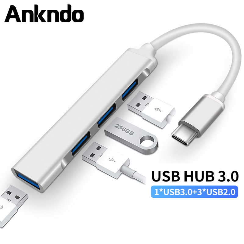 Cáp Nối Dài Cổng Usb 3.1 Type C 4 Cổng Cho Samsung Galaxy S9 Macbook