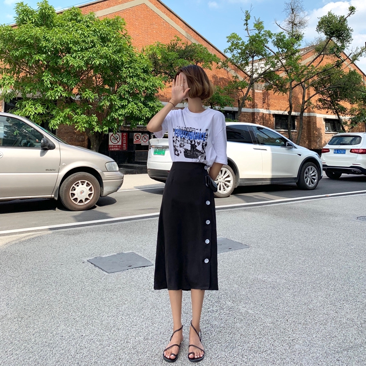 SUXI Chân Váy midi Thời Trang Hàn Quốc Dành Cho Nữ