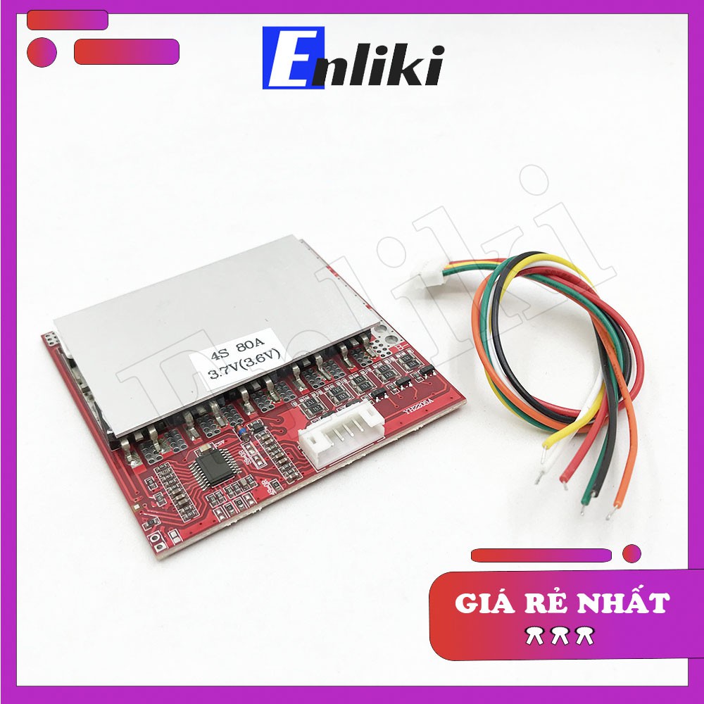 4S 80A Mạch Bảo Vệ Pin BMS 3.7V (Có IC Bảo Vệ)